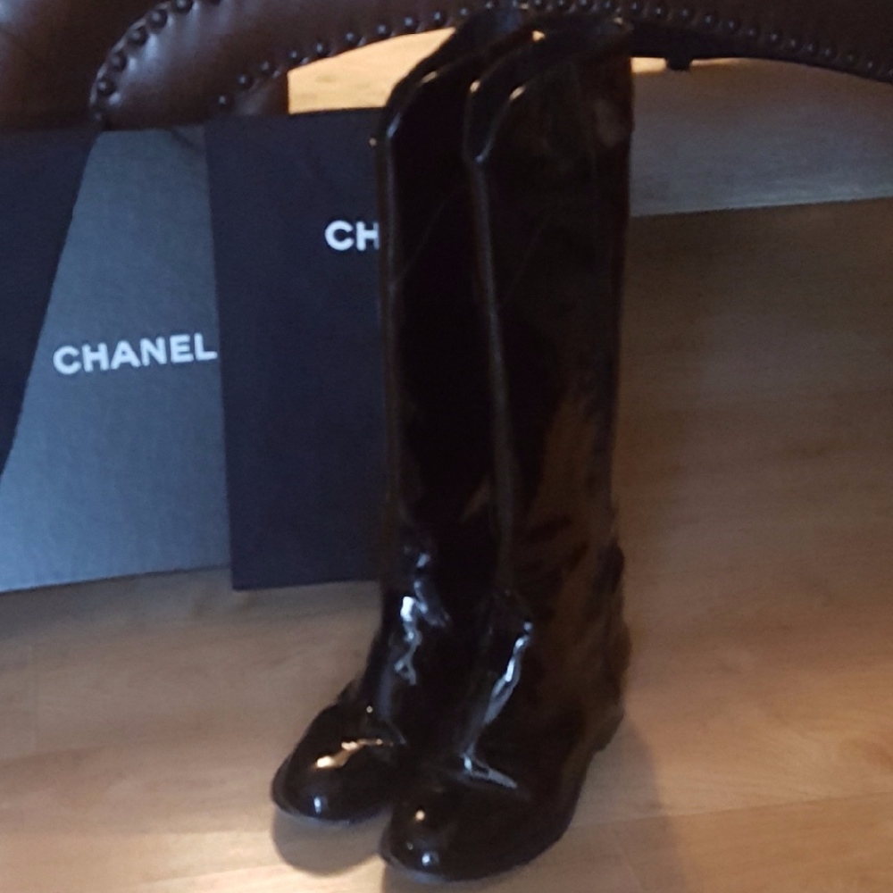 Chanel Rain Boots